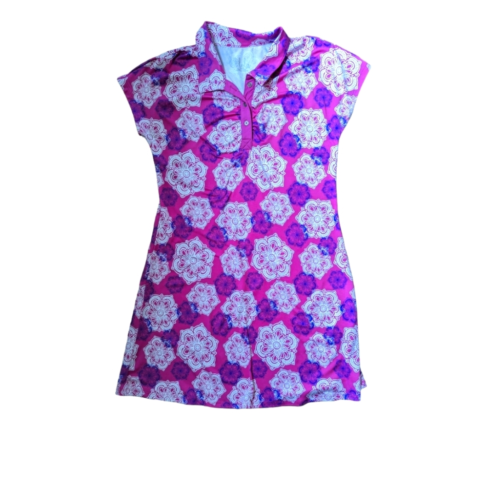 Lola by AFG activewear comfy floral tunic/top lightweight size medium